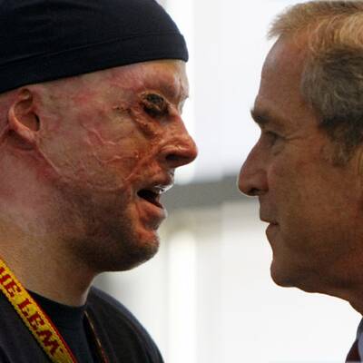 Bush besuchte Kriegsversehrte in San Antonio