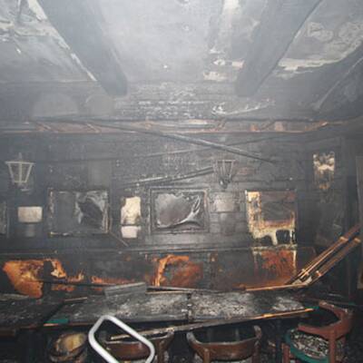 Feuer verwüstet Kult-Lokal