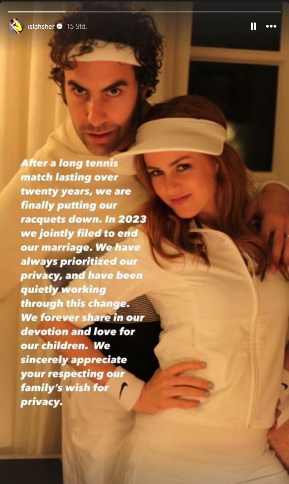 Sacha Baron Cohen und Isla Fisher