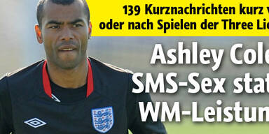 Cole hatte SMS-Sex während der WM