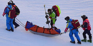 Schwerer Sturz von Coletti