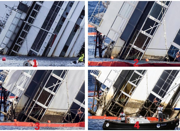 Costa Concordia wird geborgen