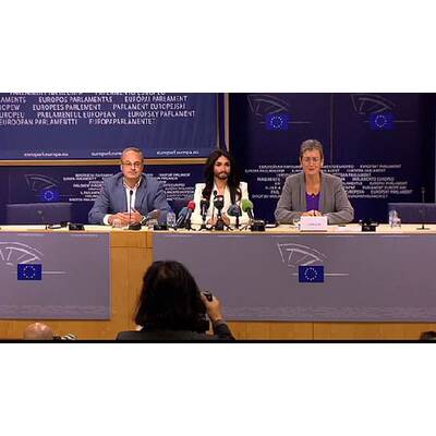Conchita Wurst: Pressekonferenz im EU-Parlament