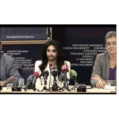 Conchita Wurst: Pressekonferenz im EU-Parlament