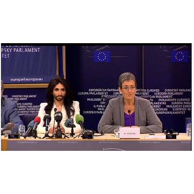 Conchita Wurst: Pressekonferenz im EU-Parlament
