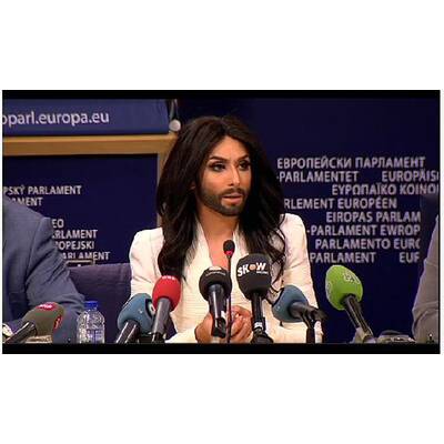 Conchita Wurst: Pressekonferenz im EU-Parlament