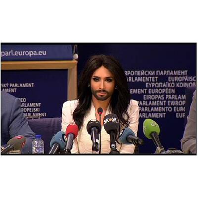 Conchita Wurst: Pressekonferenz im EU-Parlament