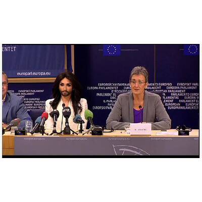 Conchita Wurst: Pressekonferenz im EU-Parlament