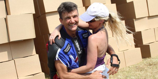 Stuntman Gary Connery Wingsuit