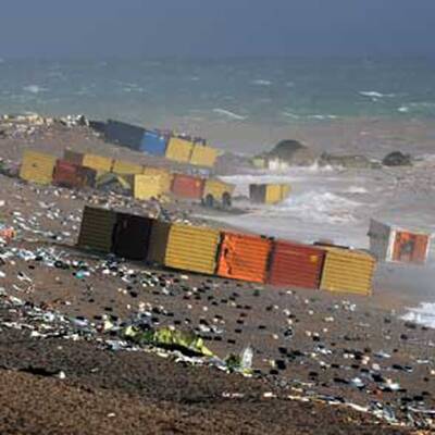 Plünderungen nach Havarie