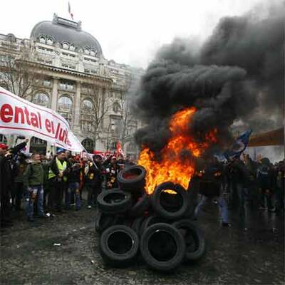 Proteste gegen Conti-Werksschließung