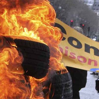 Proteste gegen Conti-Werksschließung