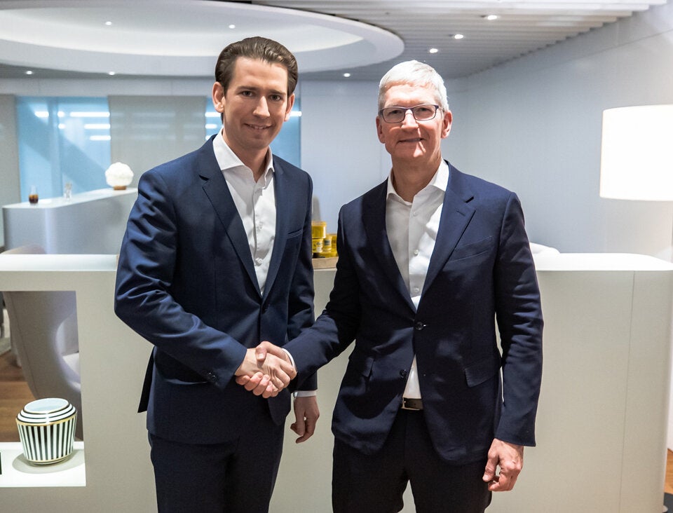 Kurz traf Tim Cook: Apple schafft 300 Jobs in Österreich