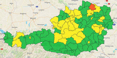Was passiert, wenn mein Bezirk rot wird?