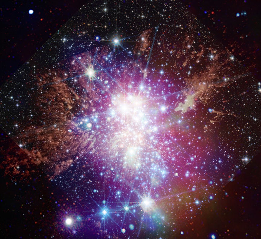 Westerlund 1 - Die Röntgenbeobachtungen von Chandra zeigen zahlreiche aktive Sterne in diesem besonders großen und nahen Sternhaufen innerhalb der Milchstraße. 