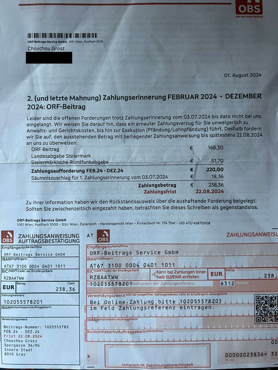 Gerald Grosz' Katze bekam Mahnung vom ORF