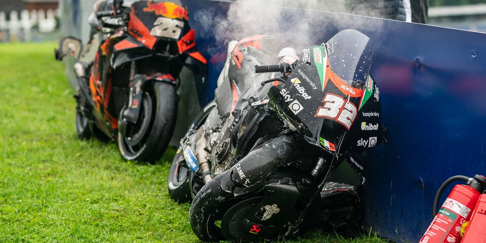 Aprilia-Pilot Lorenzo Savadori