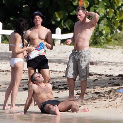 Bond am Strand: Daniel Craig auf St. Barth