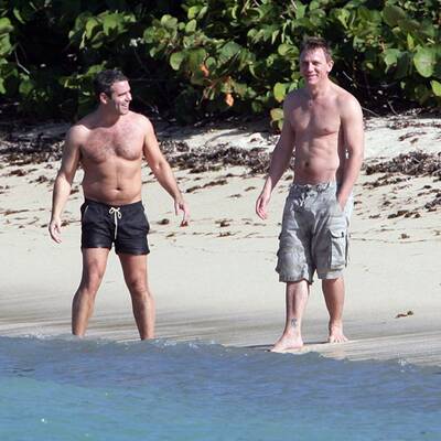 Bond am Strand: Daniel Craig auf St. Barth