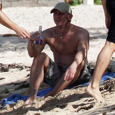 Bond am Strand: Daniel Craig auf St. Barth