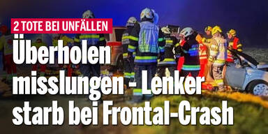 Überholen misslungen - Lenker starb mit Frontal-Crash