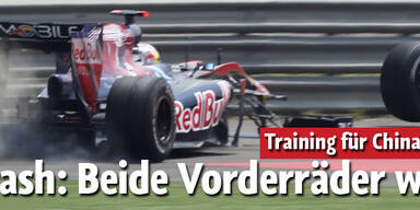 Spektakulärer Buemi-Crash in China