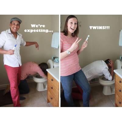 So witzig können Schwangerschafts-Nachrichten sein!