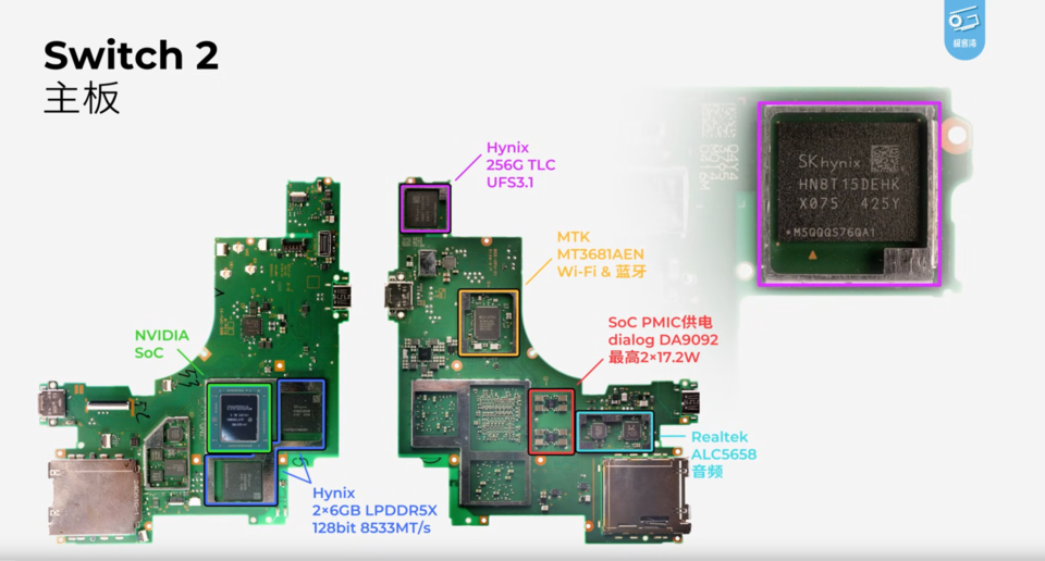 Das Motherboard der Switch 2.