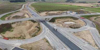 Finaler Bauabschnitt der Umfahrung Gro&szlig;globnitz-Kleinpoppen