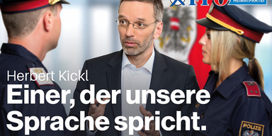 Kickl Plakat Polizisten