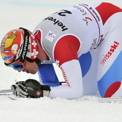 So feierte Cuche Abfahrts-Kristall