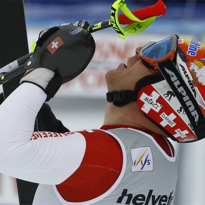 So feierte Cuche Abfahrts-Kristall