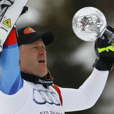 So feierte Cuche Abfahrts-Kristall