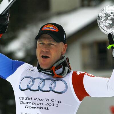 So feierte Cuche Abfahrts-Kristall