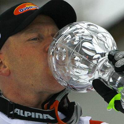 So feierte Cuche Abfahrts-Kristall