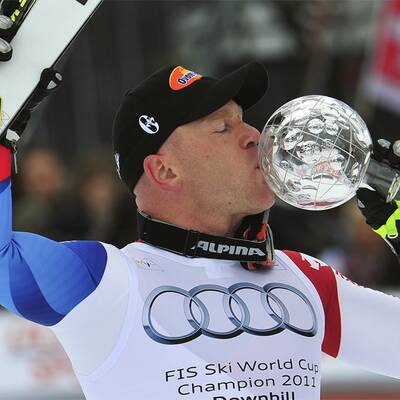 So feierte Cuche Abfahrts-Kristall