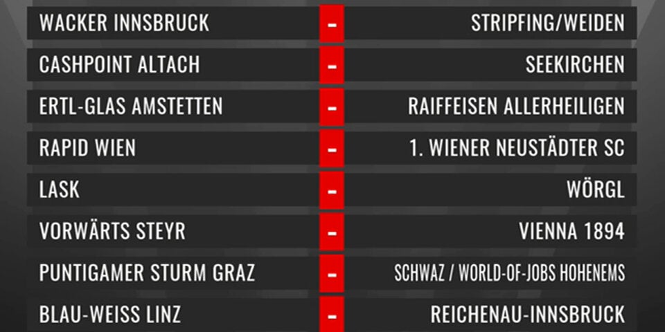 Wiener-Derby in zweiter Runde im Chaos-Cup