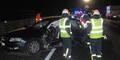 Crash auf A2: Fahrertür ausgerissen
