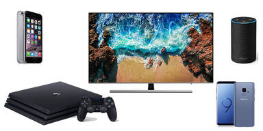 PS4 Pro, Galaxy S9, iPhone, 4K-TV & Echo zum Kampfpreis