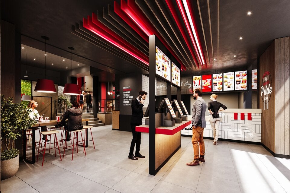 Fast Food in altem Gemäuer