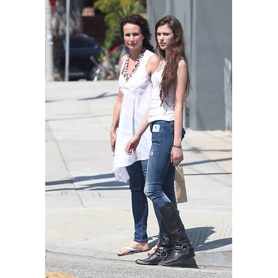 Andi MacDowell und ihre fesche Tochter