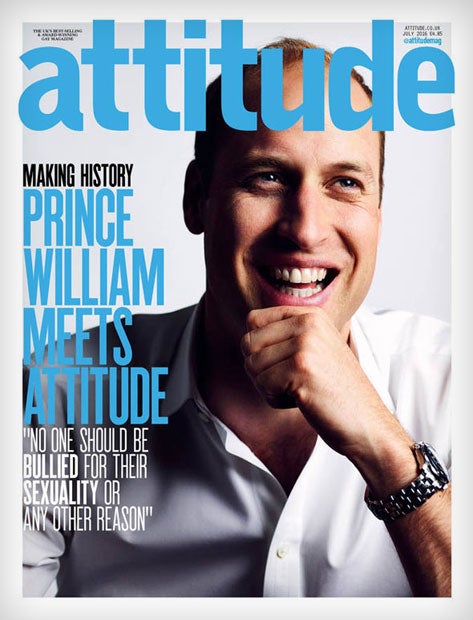 Prinz William auf dem Cover von Schwulenmagazin Attitude