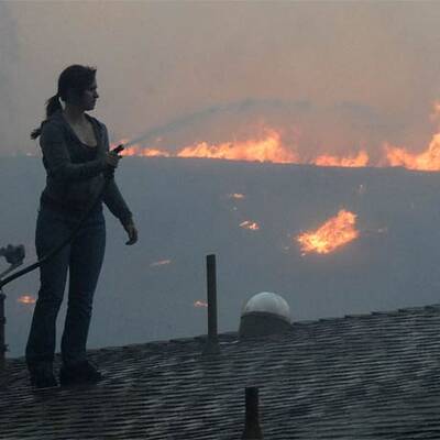 Feuersbrunst in Kalifornien