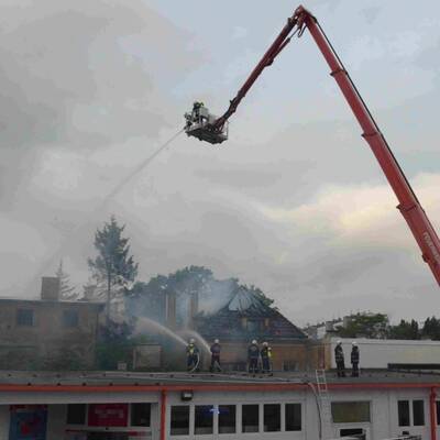 Dachbrand in Döblinger Villa