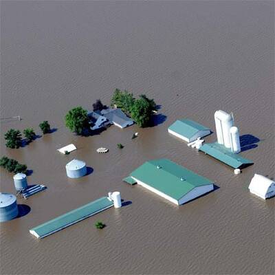 Die Deiche brechen am Mississippi