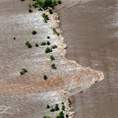 Die Deiche brechen am Mississippi
