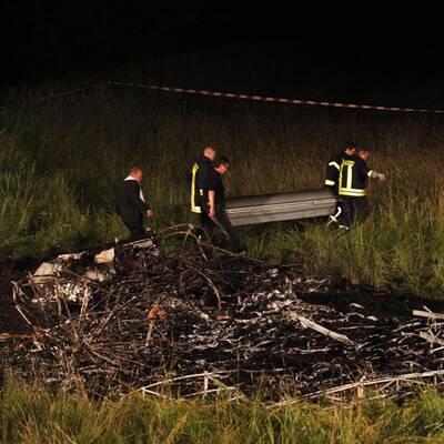 Die Bergung des Zeppelin-Piloten