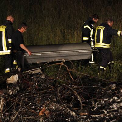 Die Bergung des Zeppelin-Piloten