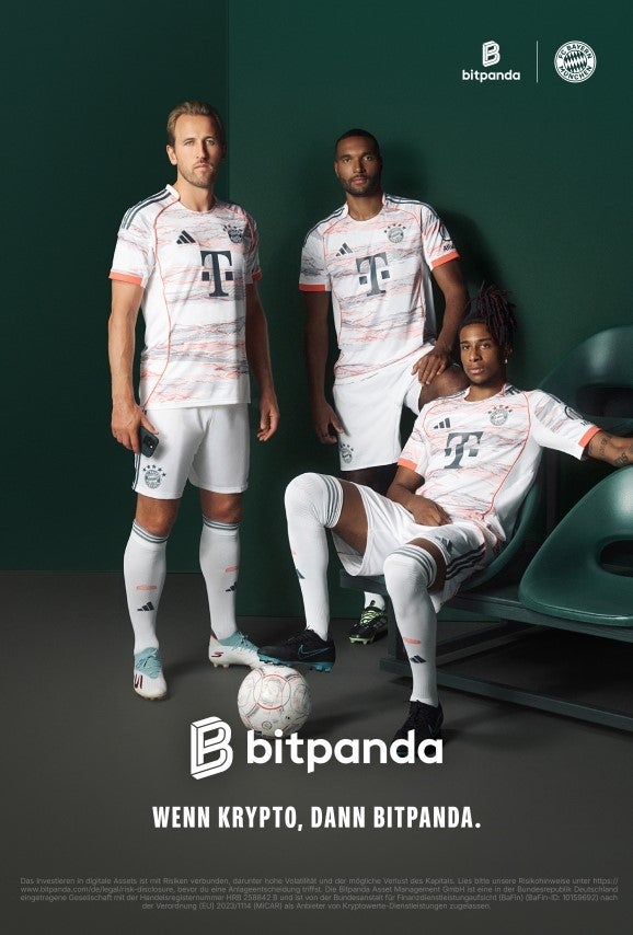 Bitpanda: Auch der FC Bayern München ist Teil der neuen Werbekampagne