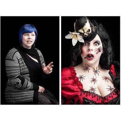 Burlesque-Tänzerinnen Bei Tag und Nacht